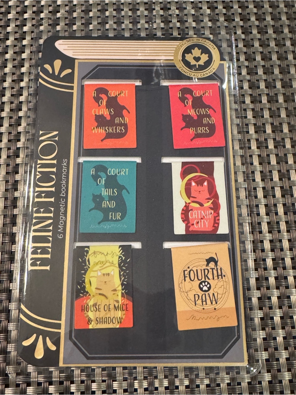 Hobbry Feline Fiction Magnetic Bookmarks Set of 6 ACOTAR Sarah J Maas